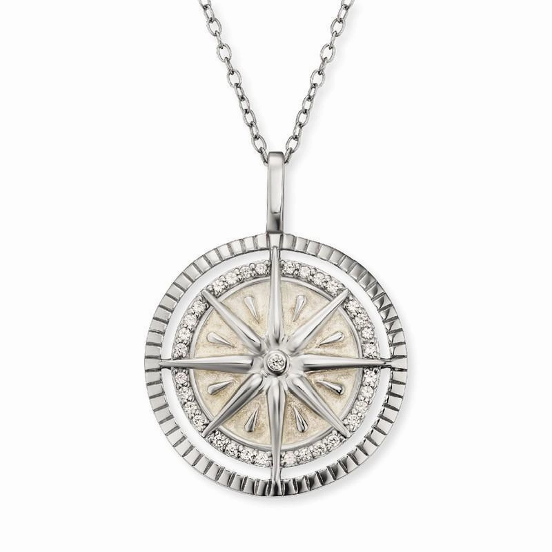 Engelsrufer Wind Rose CZ Necklace