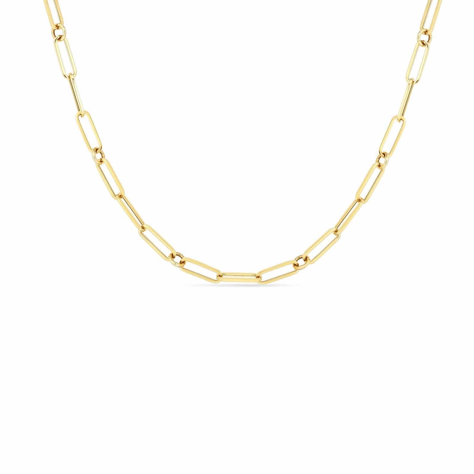 Fine Link Paperclip Chain (19 inches)