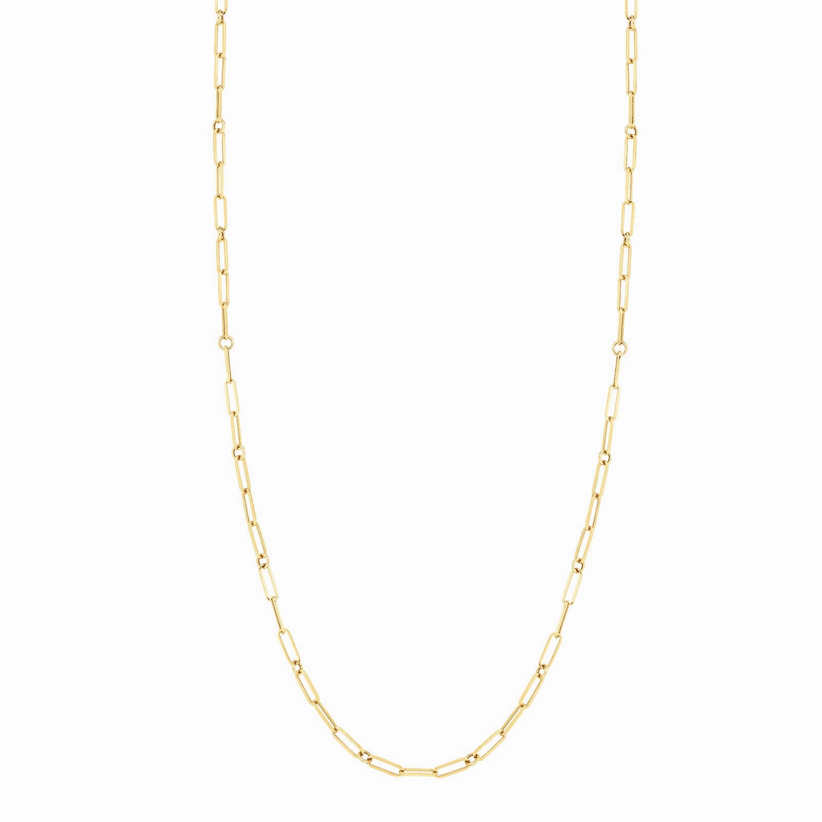 Fine Link Paperclip Chain (22 inches)