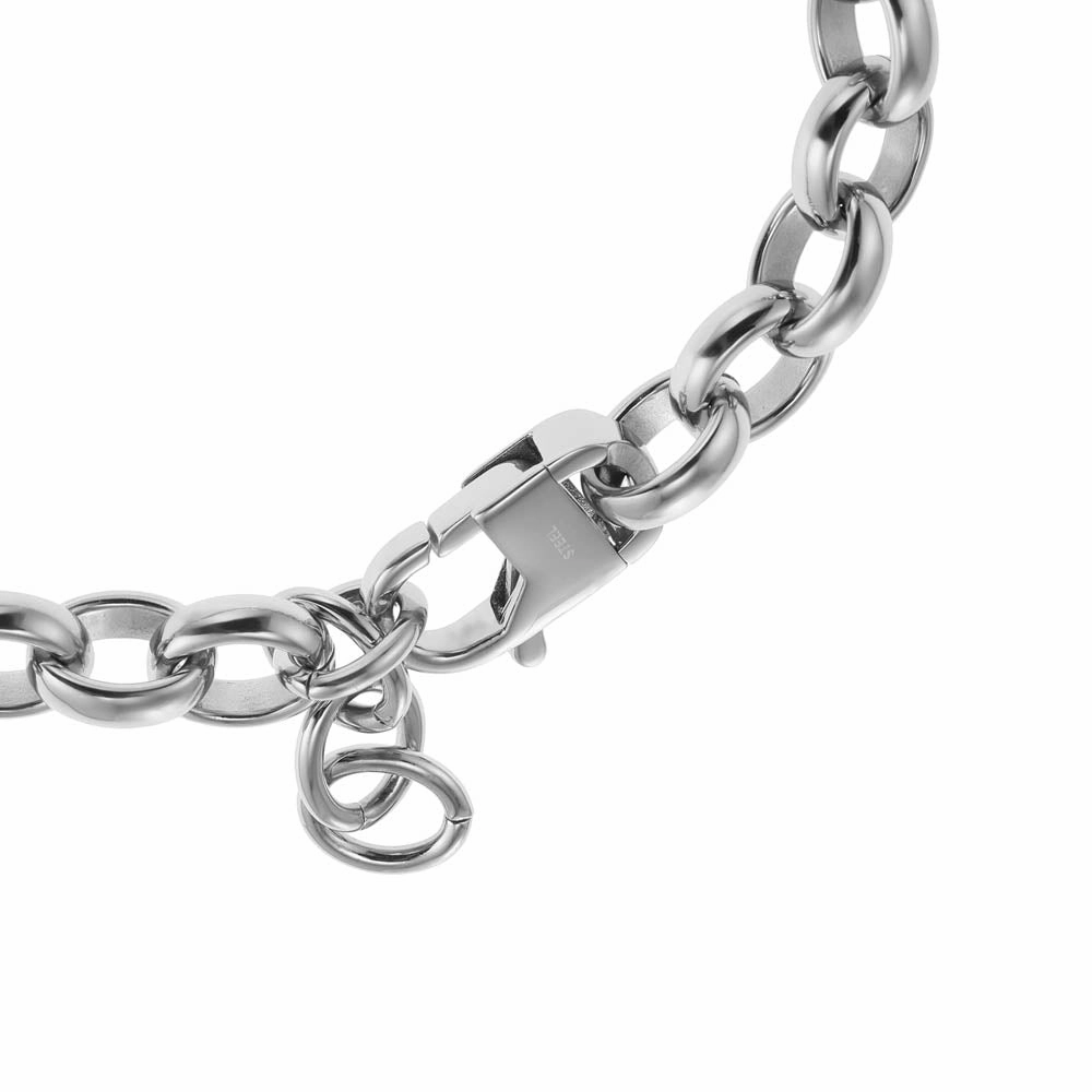Fossil Stainless Steel Harlow Textured 22cm Bracelet