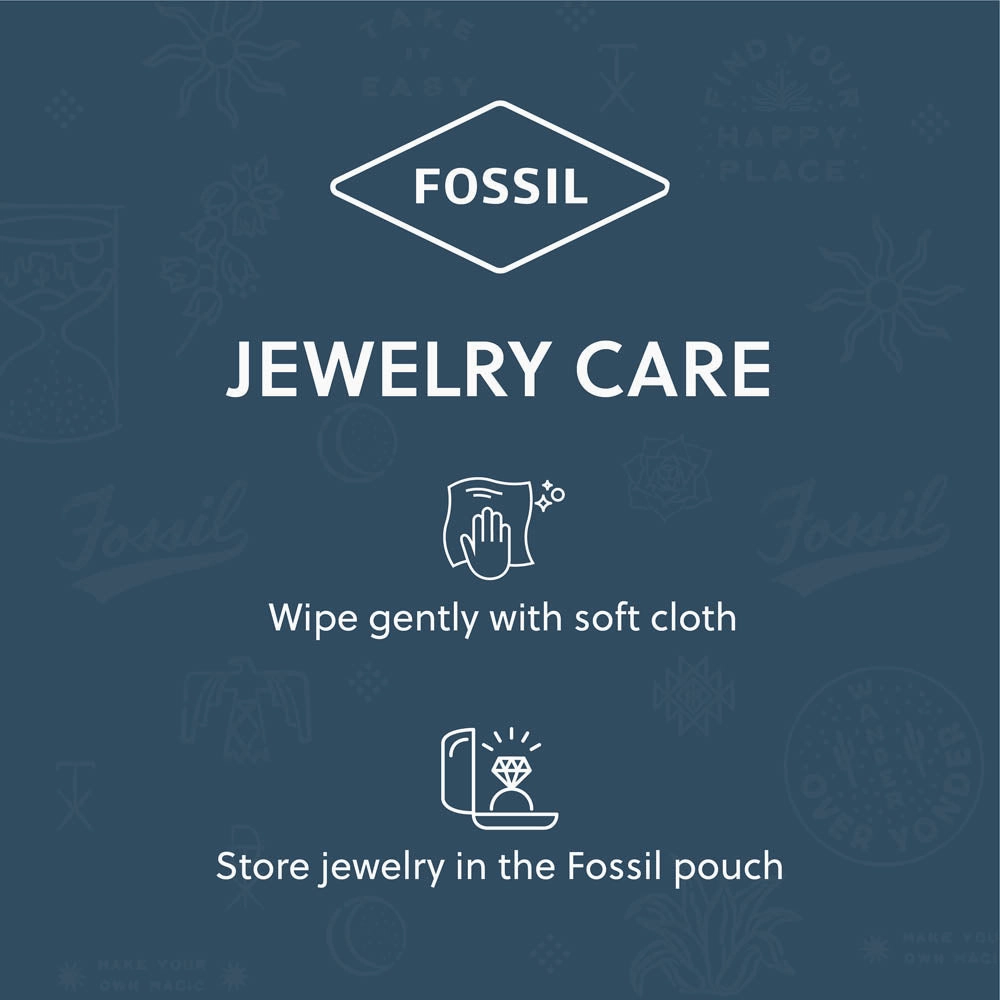 Fossil Stainless Steel Harlow Textured 22cm Bracelet