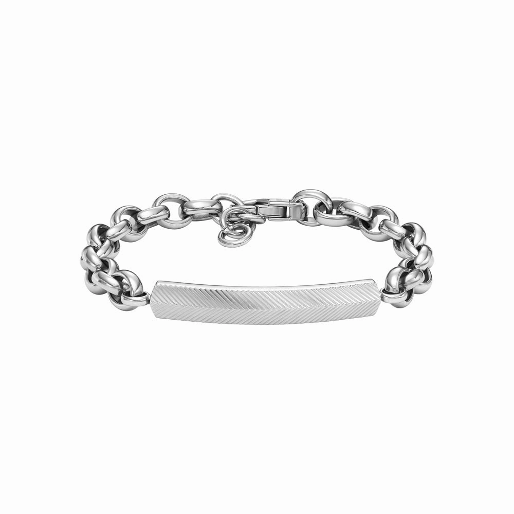 Fossil Stainless Steel Harlow Textured 22cm Bracelet
