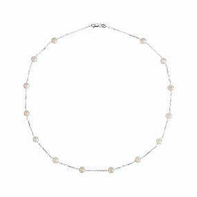 Freshwater Pearl Station Necklace