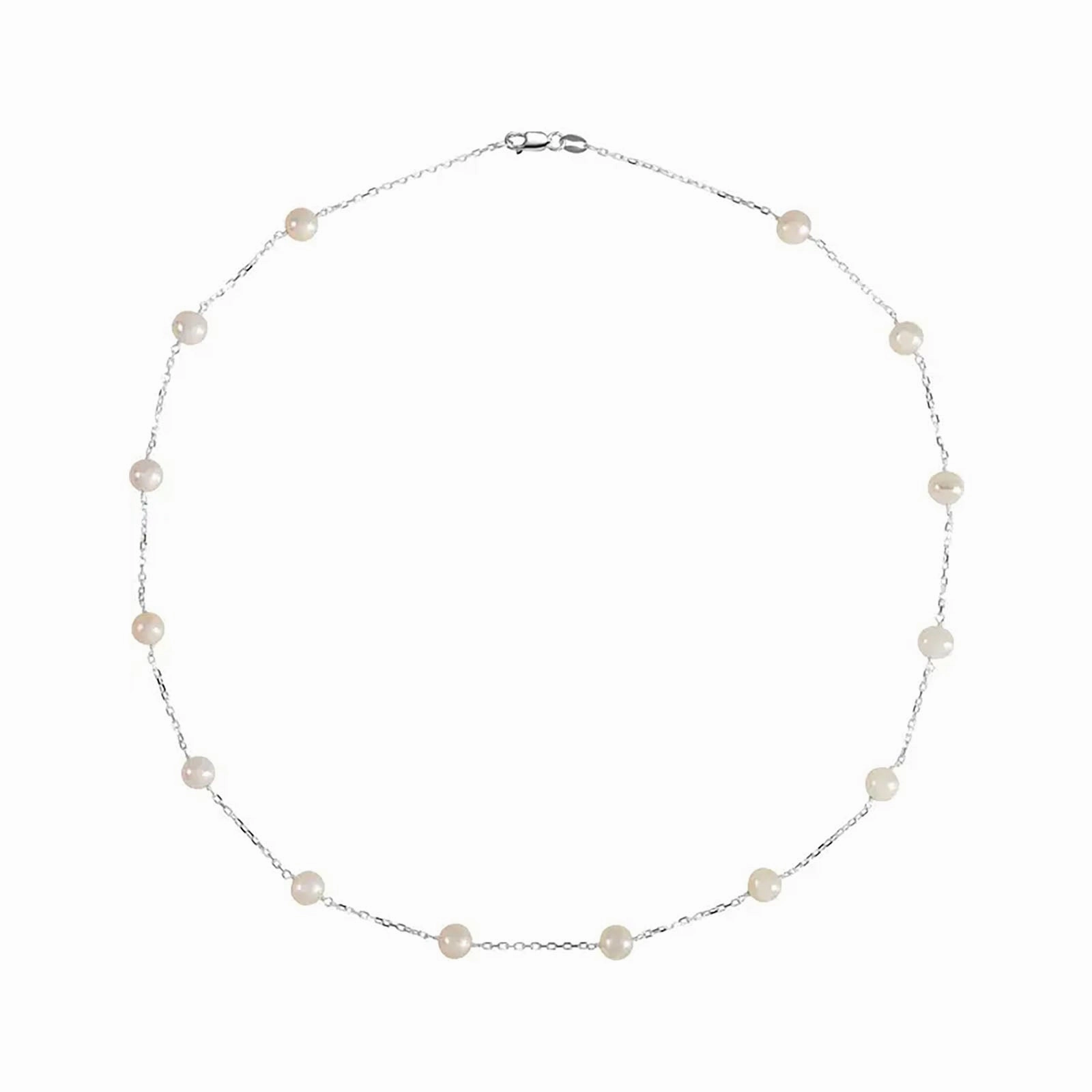 Freshwater Pearl Station Necklace