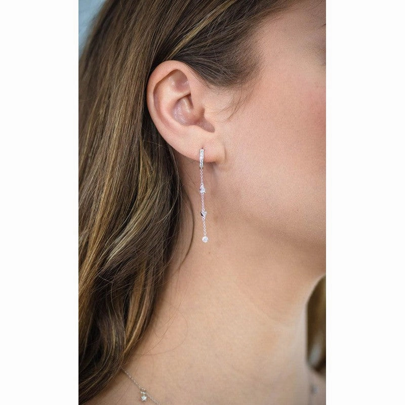 Georgini A Christmas Journey Clara Earrings - Silver