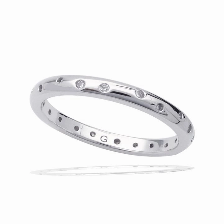 Georgini A Christmas Journey Ellipse Band - Silver