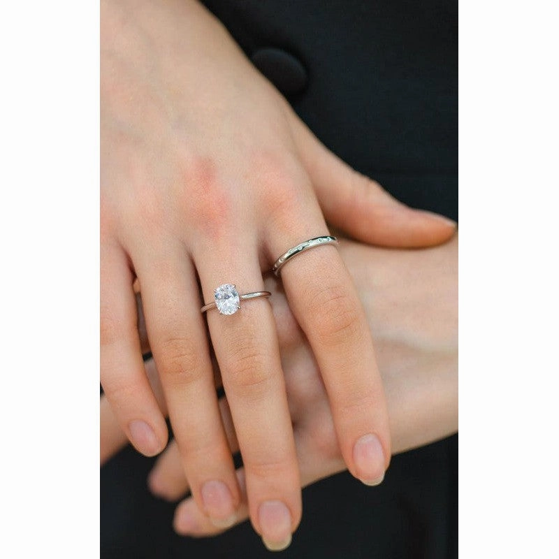 Georgini A Christmas Journey Ellipse Band - Silver