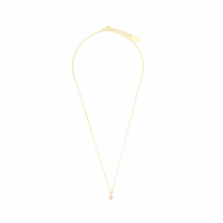 Georgini Freshwater Pearl and Diamond June Pendant - Gold