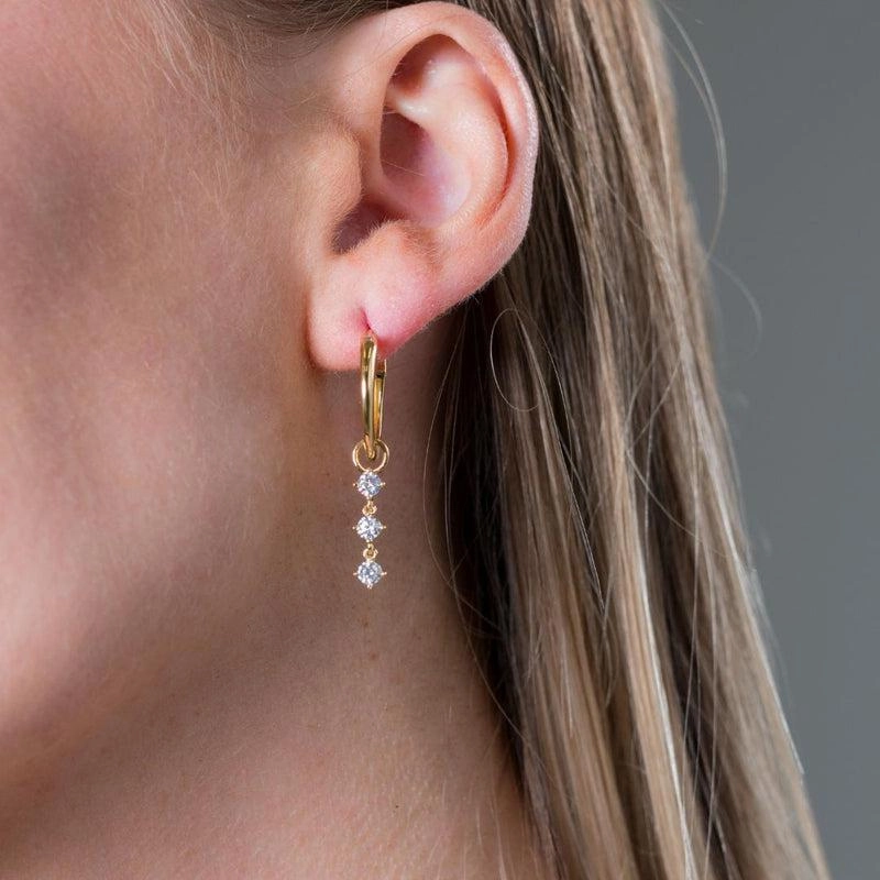 Georgini Georgini Summer Sorbet Matcha Magic Earrings Gold