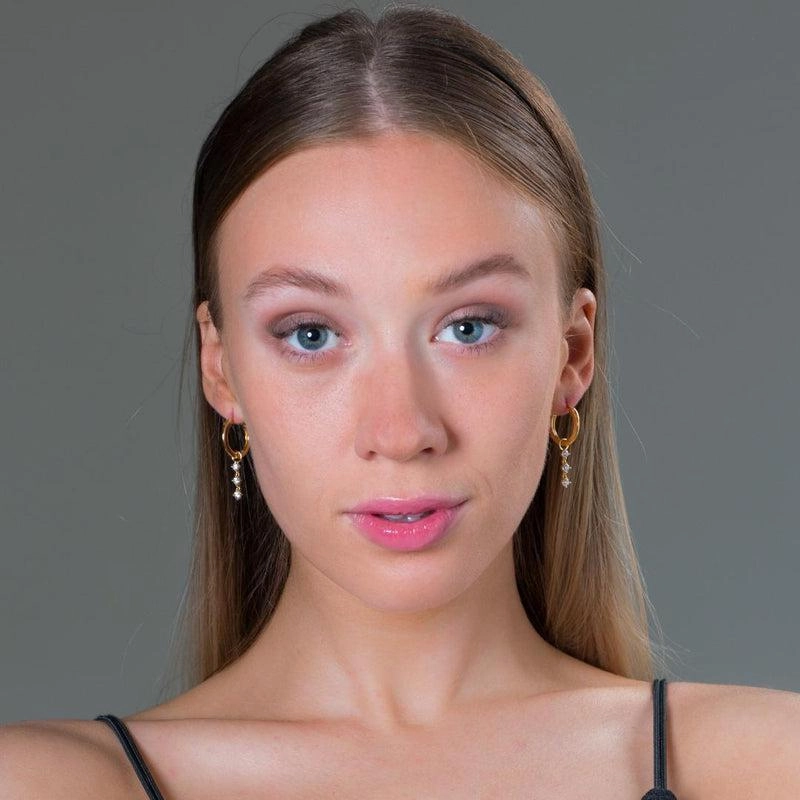 Georgini Georgini Summer Sorbet Matcha Magic Earrings Gold