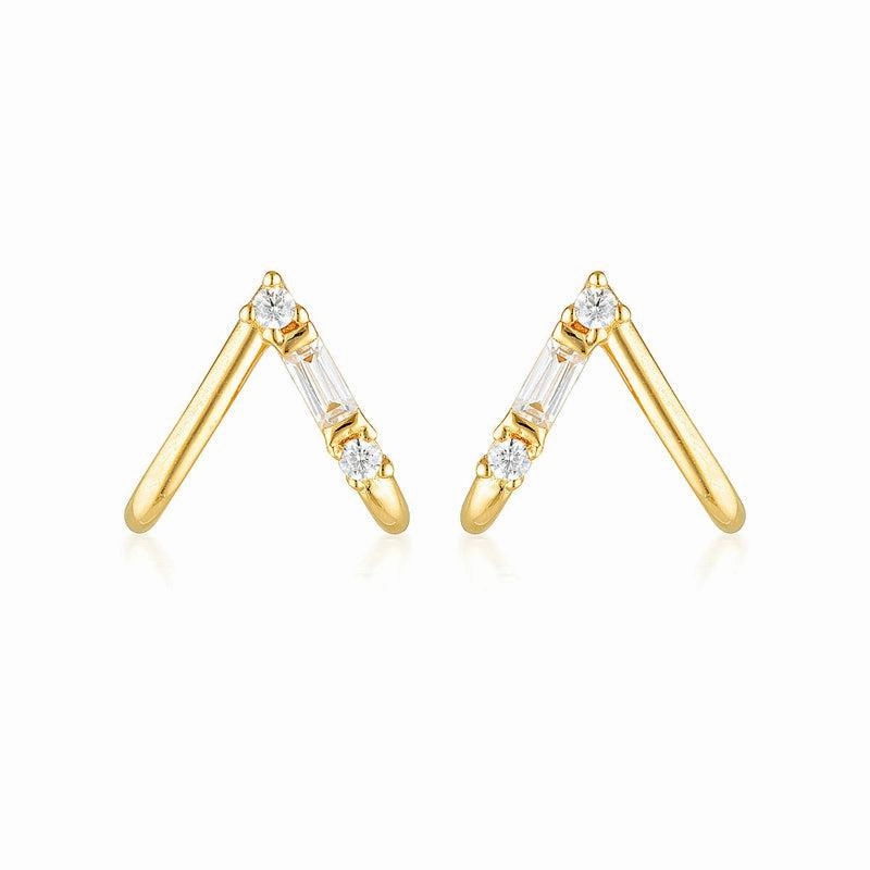 Georgini Georgini The Layered Edit Tiga Earrings Gold