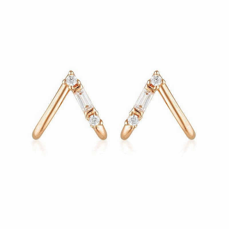 Georgini Georgini The Layered Edit Tiga Earrings Rose Gold