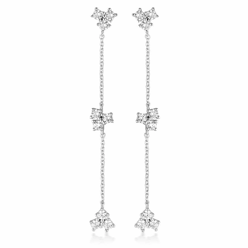 Georgini Georgini The Layered Edit Trois Earrings Silver