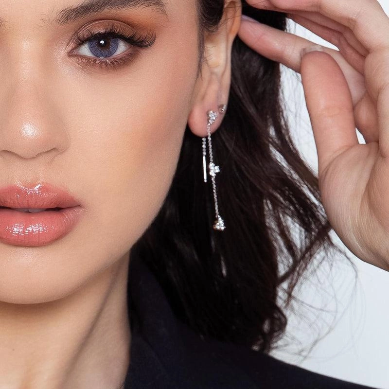 Georgini Georgini The Layered Edit Trois Earrings Silver
