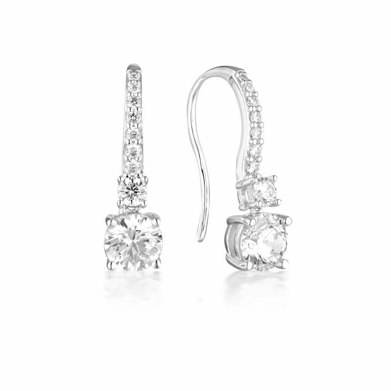 Georgini Iconic Bride Daphne Silver Earrings
