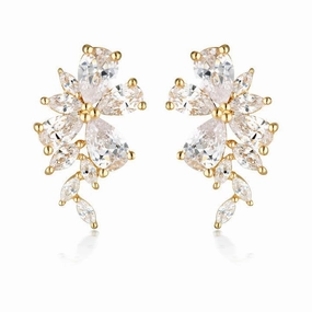 Georgini Iconic Bride Hyacinth Gold Earrings
