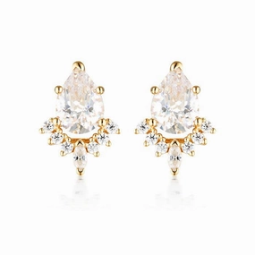 Georgini Iconic Bride Penelope Gold Earring