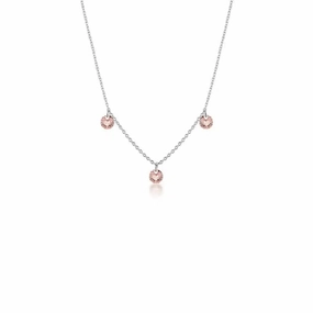 Georgini Mirage Ethereal Morganite Necklace - Silver