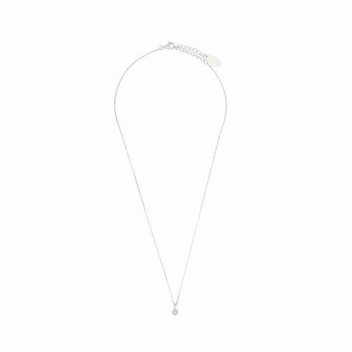 Georgini Natural Freshwater Pearl and Diamond June Pendant - Silver