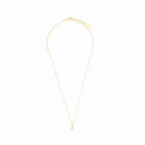Georgini Natural Opal and Diamond October Pendant - Gold