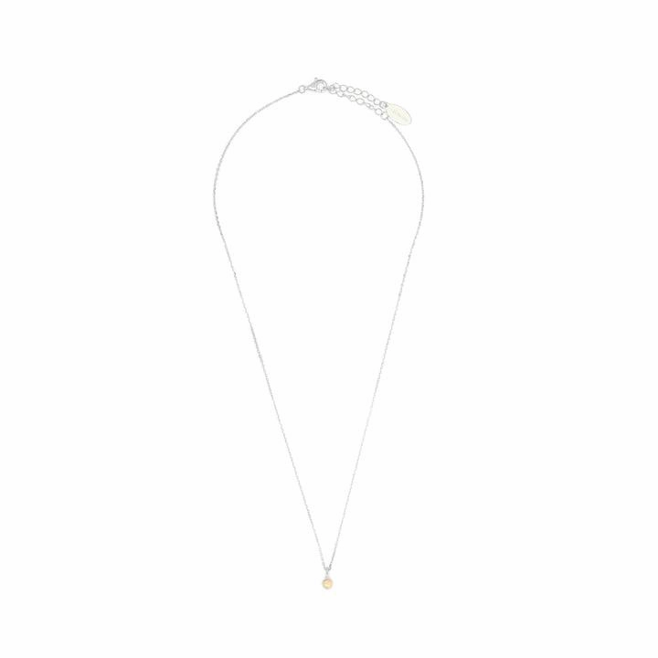 Georgini Natural Opal and Diamond October Pendant - Silver