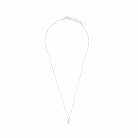 Georgini Natural Opal and Diamond October Pendant - Silver