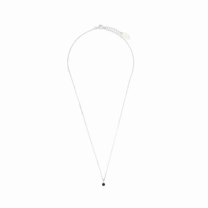 Georgini Natural Sapphire and Diamond September Pendant - Silver