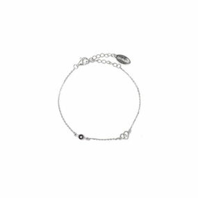 Georgini Natural Sapphire and Two Natural Diamond September Bracelet - Silver