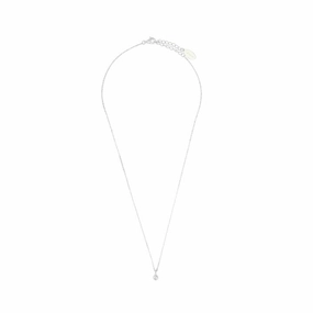 Georgini Natural Topaz and Diamond April Pendant - Silver