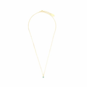 Georgini Natural Torquoise and Diamond December Pendant - Gold
