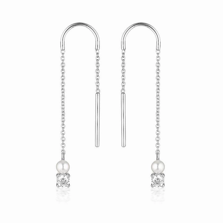 Georgini Noel Nights Snow Drop Earrings - Silver