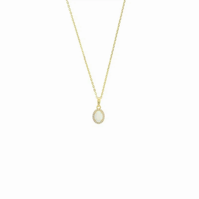Georgini Opal Glow Blackwattle Pendant - Gold
