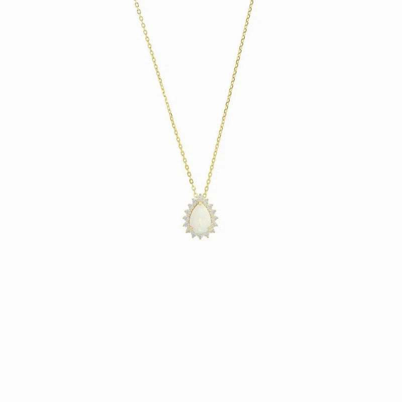 Georgini Opal Glow Rozelle Pendant - Gold