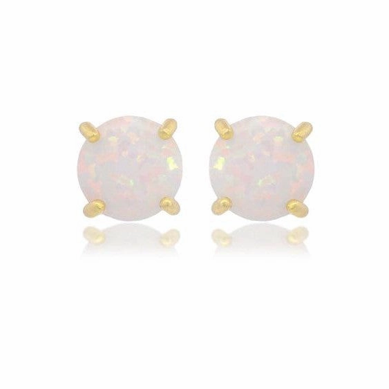 Georgini Opal Glow Stud Earrings - Gold