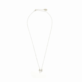 Georgini Sweetheart Bow Necklace - Silver
