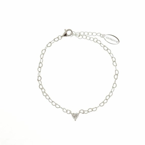 Georgini Sweetheart Heart Chain Bracelet - Silver