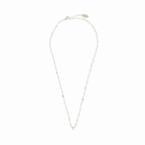 Georgini Sweetheart Heart Chain Necklace - Silver