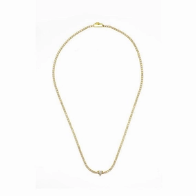 Georgini Sweetheart Tennis Necklace - Gold - 42cm