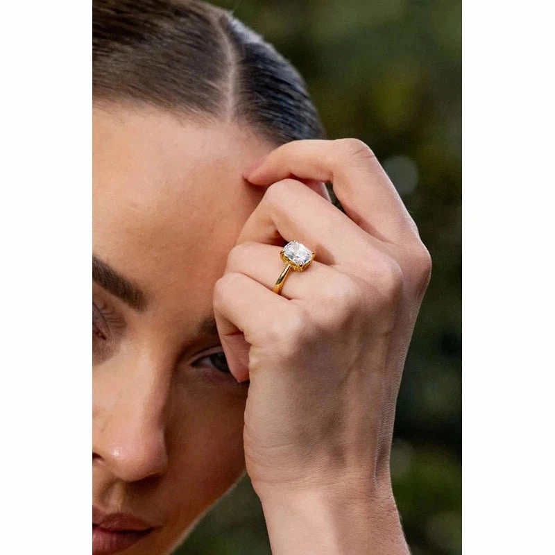Georgini Sydney Soiree Elaine Cushion Cut Ring - Gold