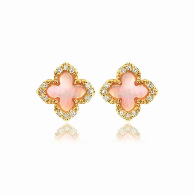 Georgini Sydney Soiree Fairwater Mother of Pearl Sud Earrings - Gold