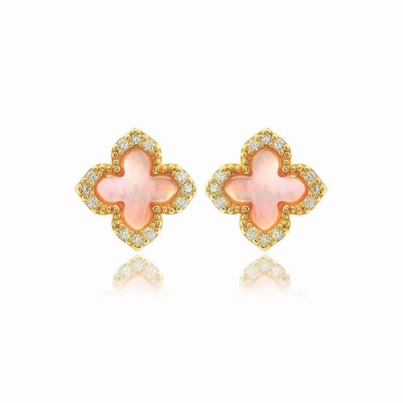 Georgini Sydney Soiree Fairwater Mother of Pearl Sud Earrings - Gold