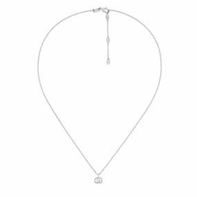 GG RUNNING NECKLACE IN WHITE GOLD