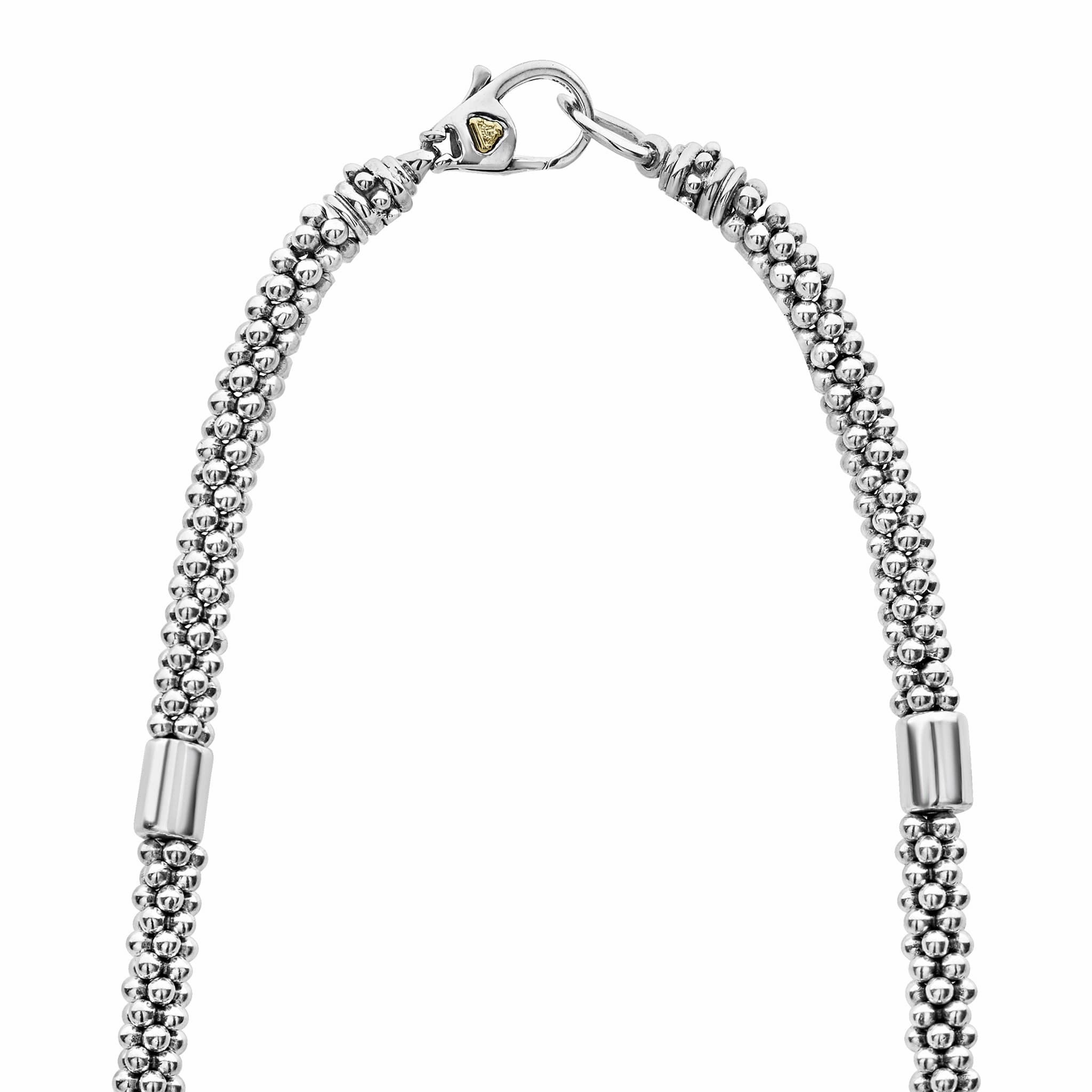 Gold Station Caviar Necklace 5mm