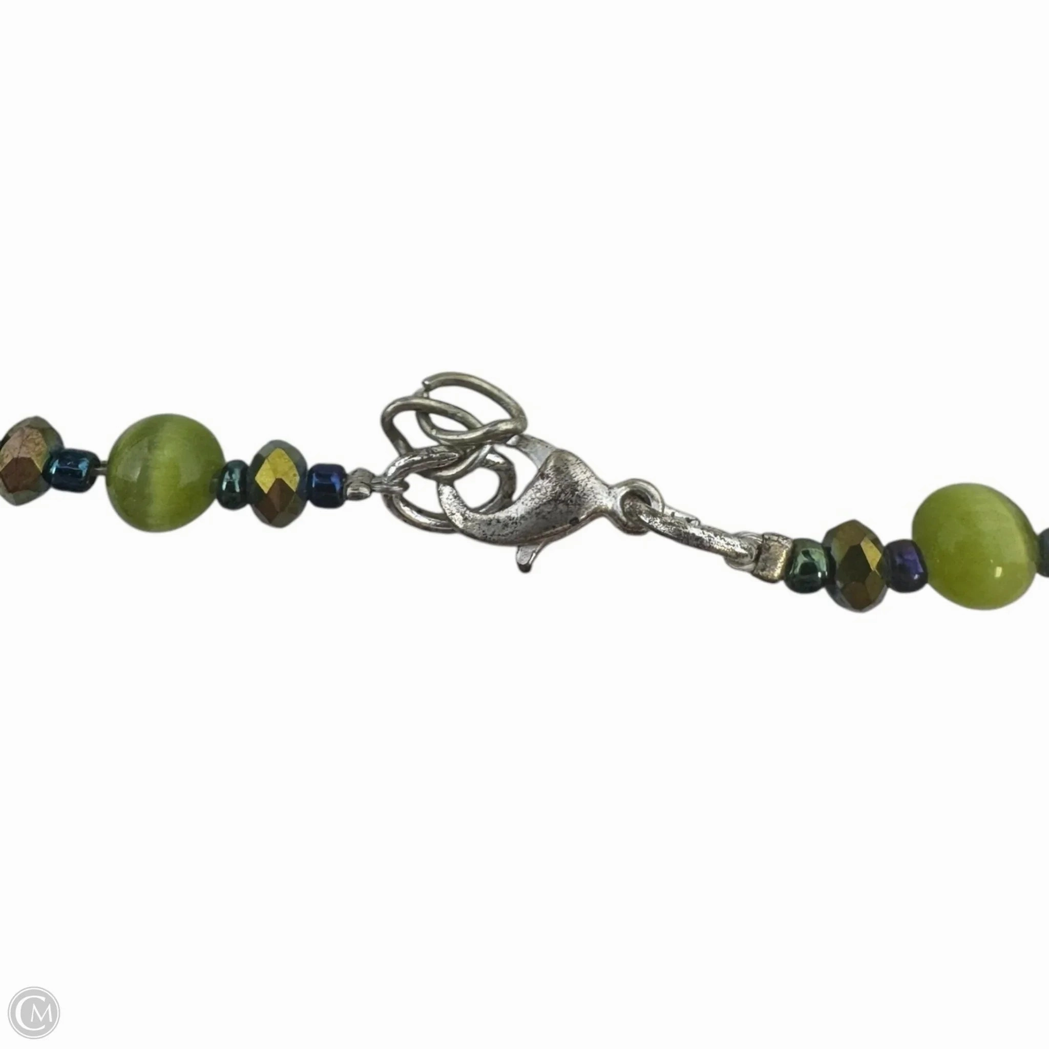 Green Graduated Beaded Necklace Unbranded
