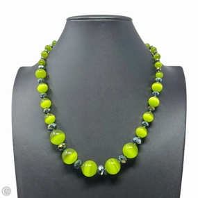 Green Graduated Beaded Necklace Unbranded