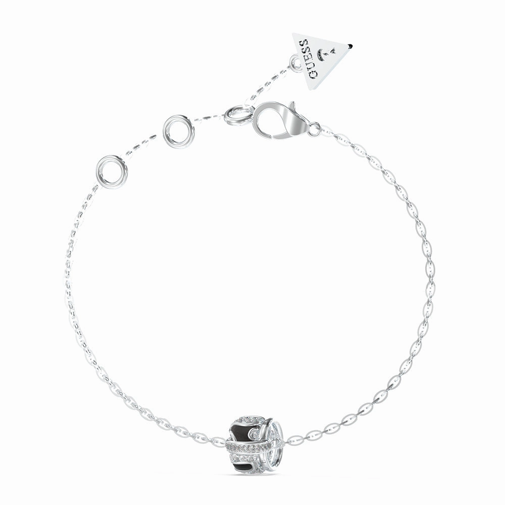 Guess Stainless Steel Jungle Circle Enamel Bracelet