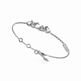 Guess Stainless Steel Multi Crystal Bracelet