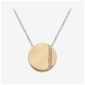 HD Silv RGP Silhouette Circle Pendant   Chain