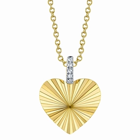 Heart Pendant with Diamonds