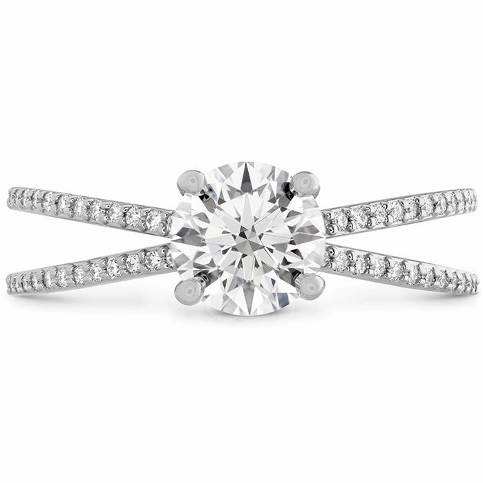 Hearts On Camilla Split Shank Engagement Ring